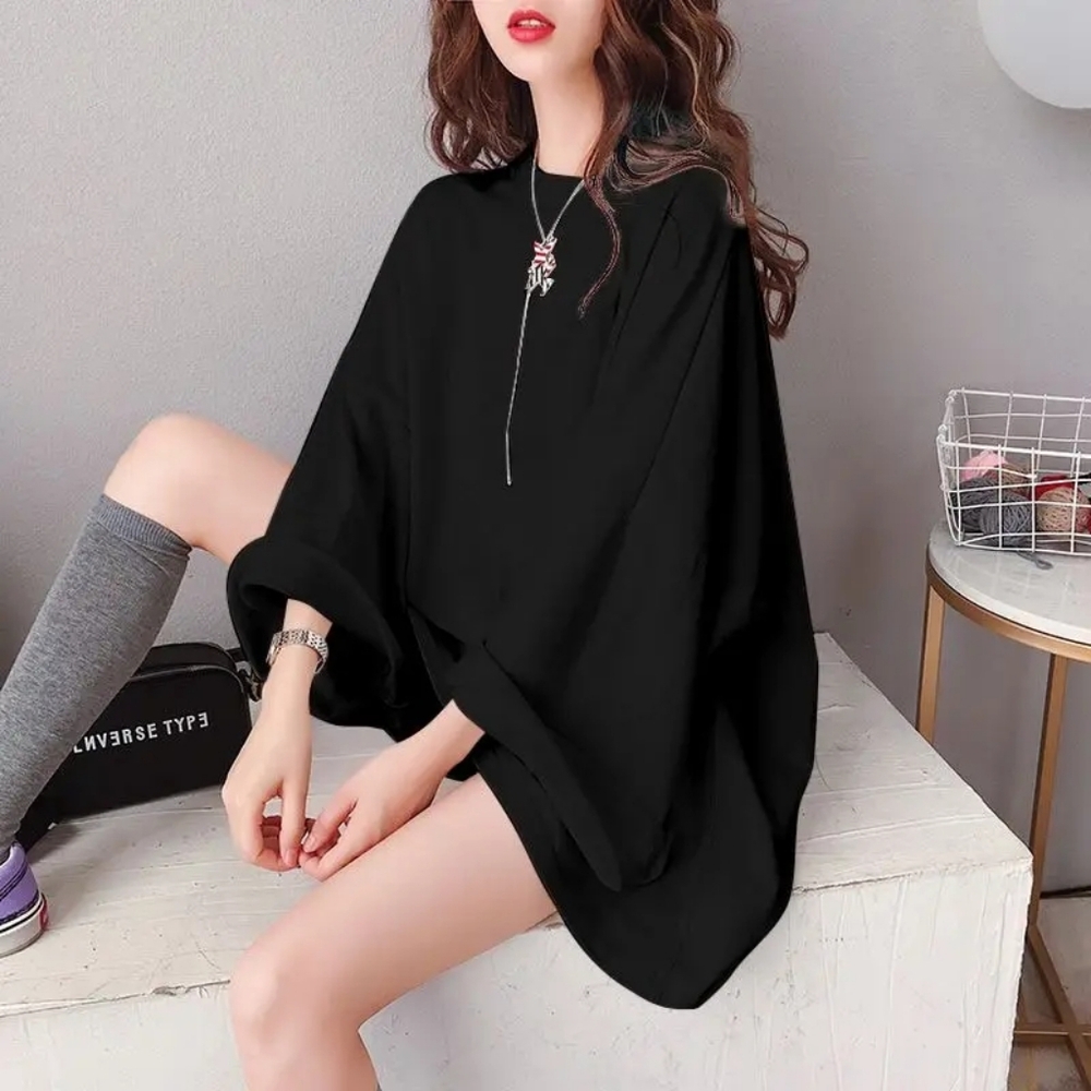 Oversized loose black shirt